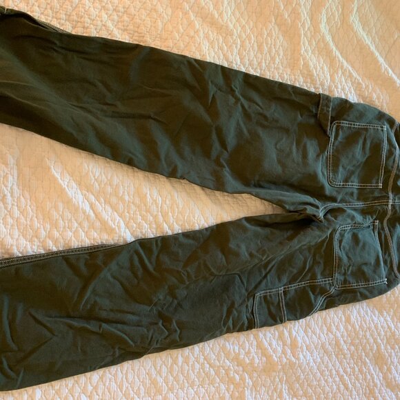 Olive Green Gap Carpenter Pants Size 6 - Picture 3 of 3